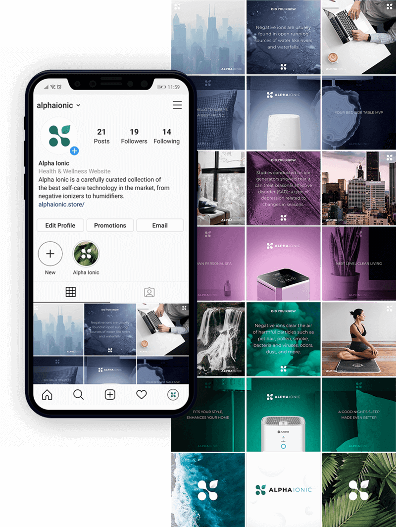social media mobile - Alpha Ionic