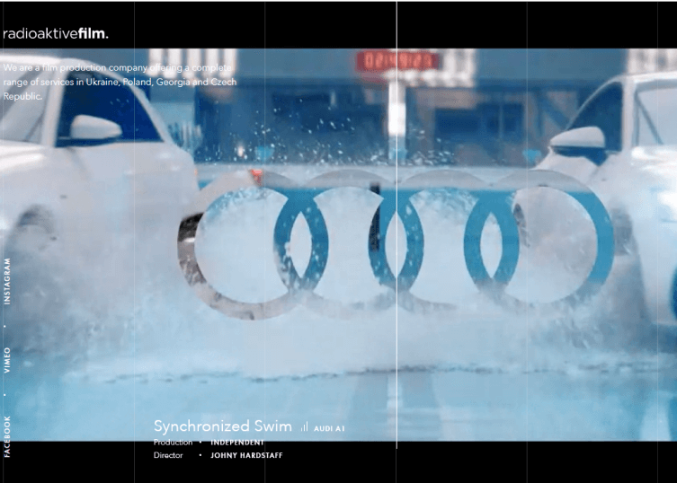 Shot of a large background video that showcases the ability of Radioaktive Film.