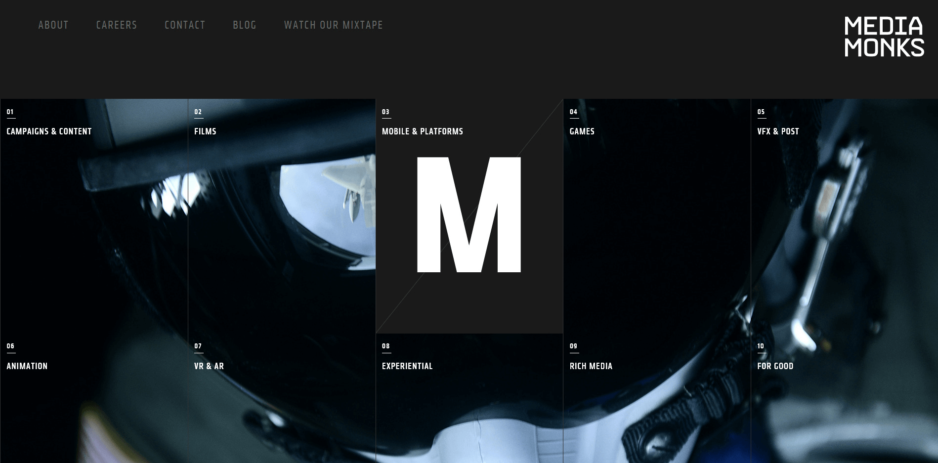 MediaMonks website homepage, one of the best web development companies out there. MediaMonks website homepage, one of the best web development companies out there.